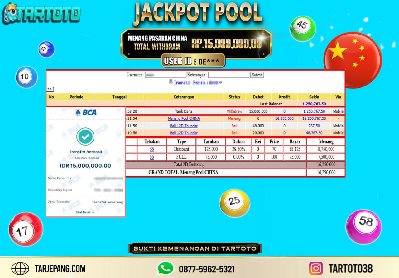 JACKPOT PERMAINAN TOGEL CHINA