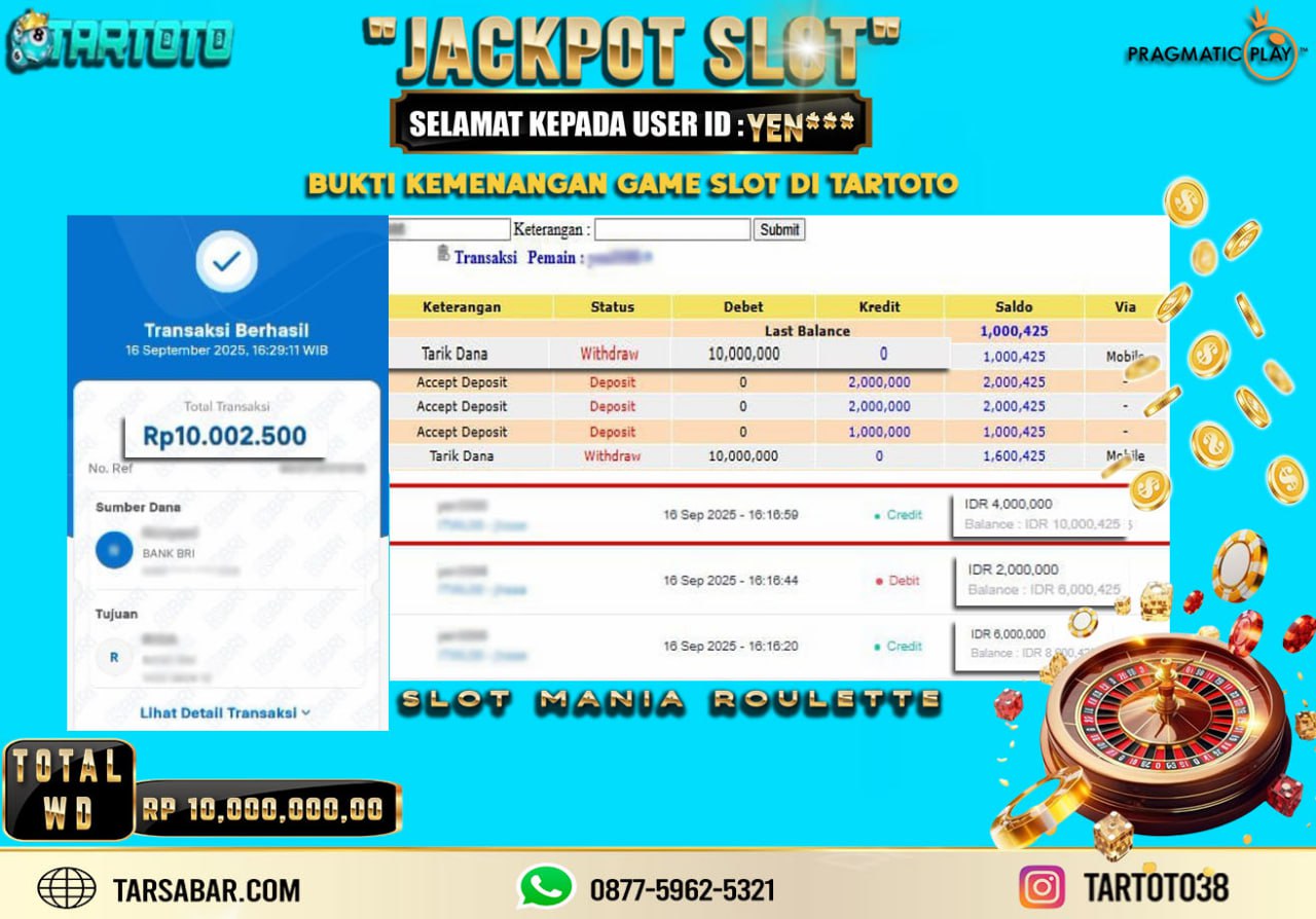 JACKPOT PERMAINAN ROULETTE