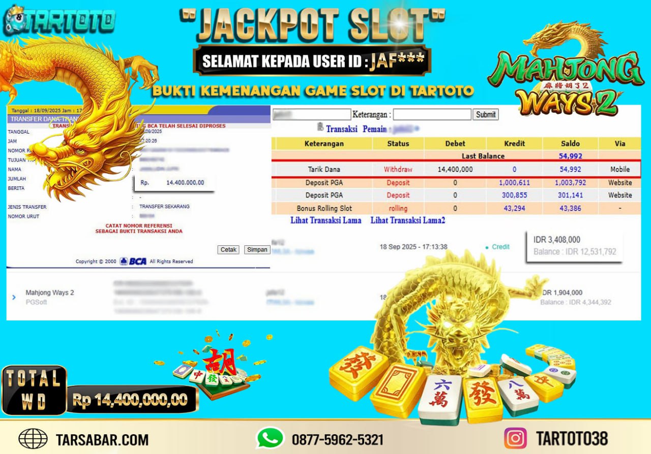 JACKPOT PERMAINAN MAHJONG WAYS 2