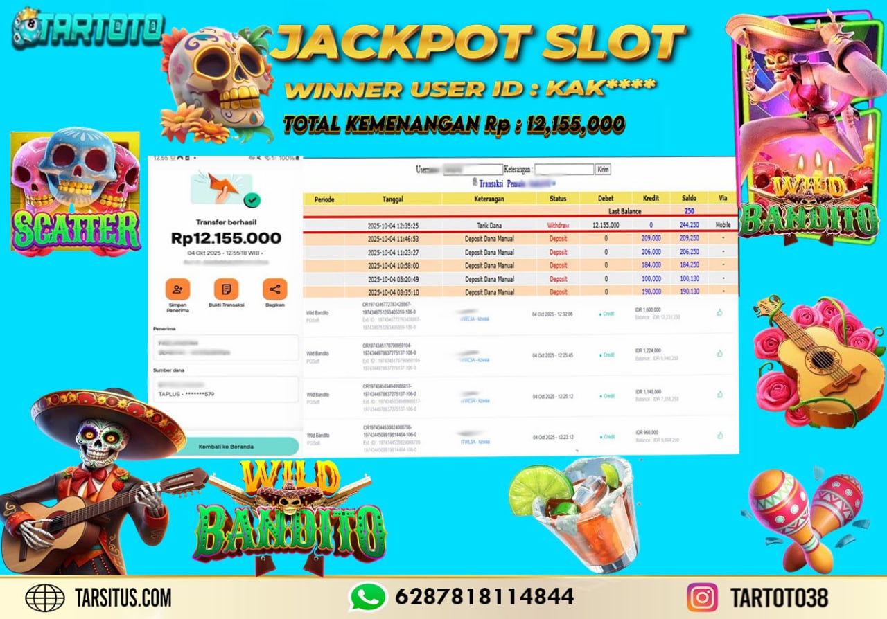 JACKPOT PERMAINAN WILD BANDITO