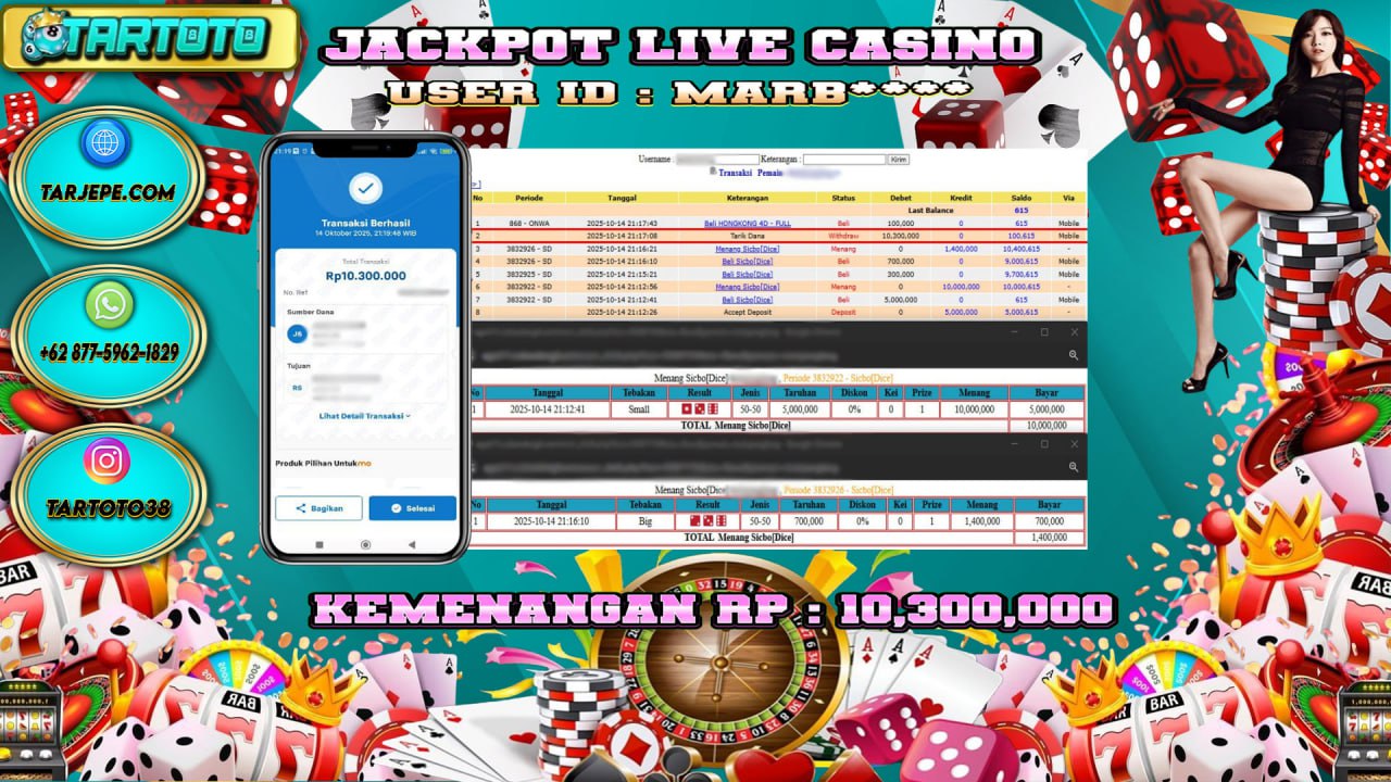 JACKPOT PERMAINAN LIVE CASINO