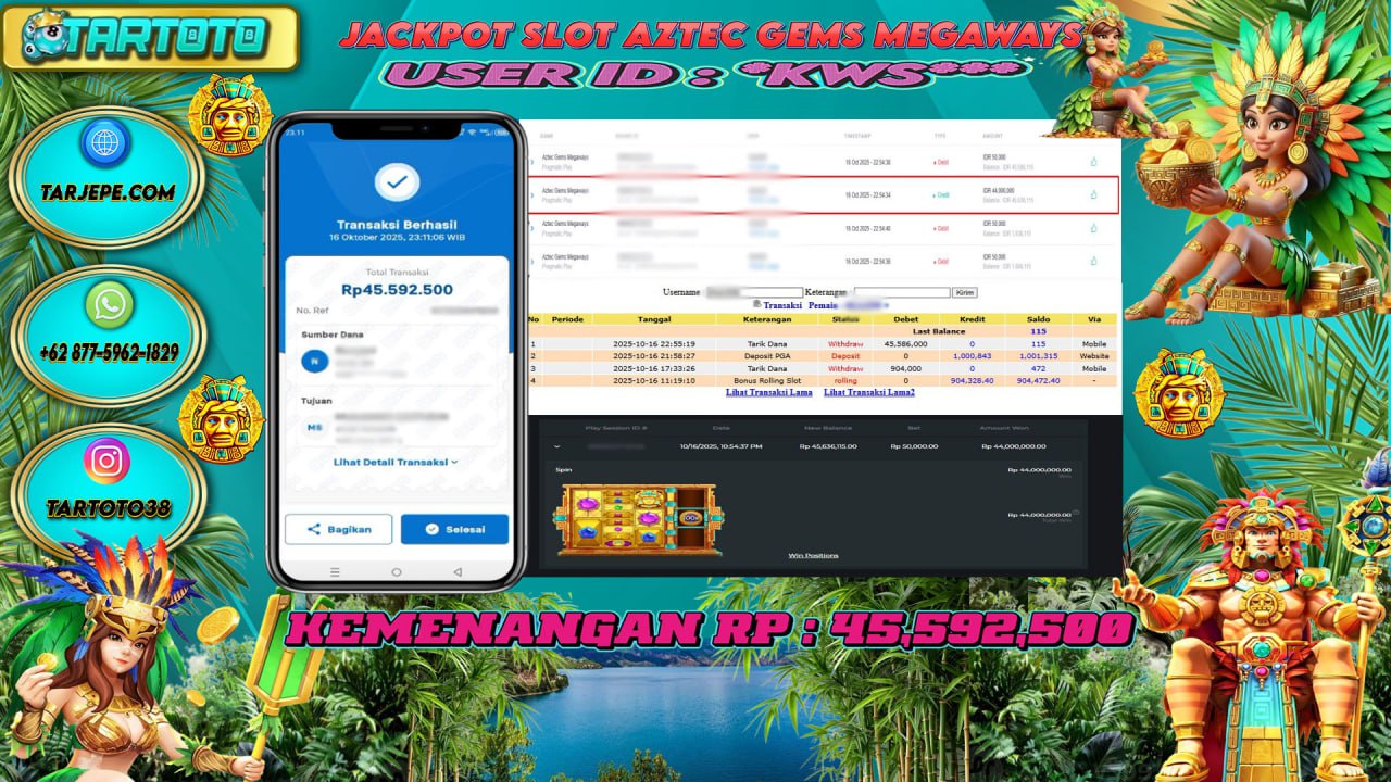 JACKPOT PERMAINAN AZTEC