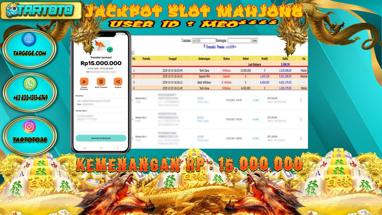 JACKPOT PERMAINAN MAHJONG WAYS