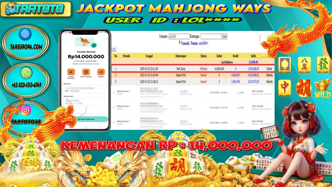 JACKPOT PERMAINAN MAHJONG WAYS